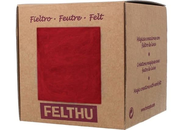 Tråd för broderi eller sömnad - färgkarta Innspiro - 1417 - FELTHU, röd, 100gr