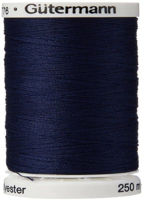 Gutermann - GUT7178780310 - Sy all polyestertråd, 250 Mtr, Marinblå (0310),