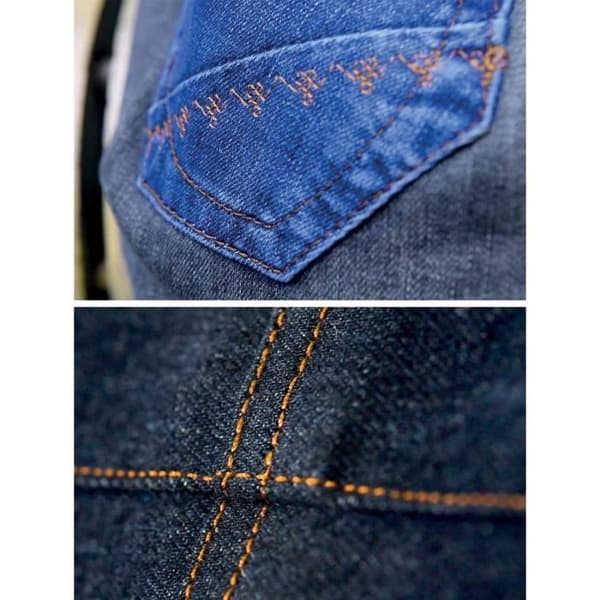 Syts med sytråd - GÜTERMANN - Denim - 12 spolar - Professionell tråd - Jeansfärger