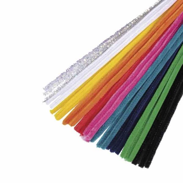 30 fils chenille 30 x 0,9 cm 10 nyanser