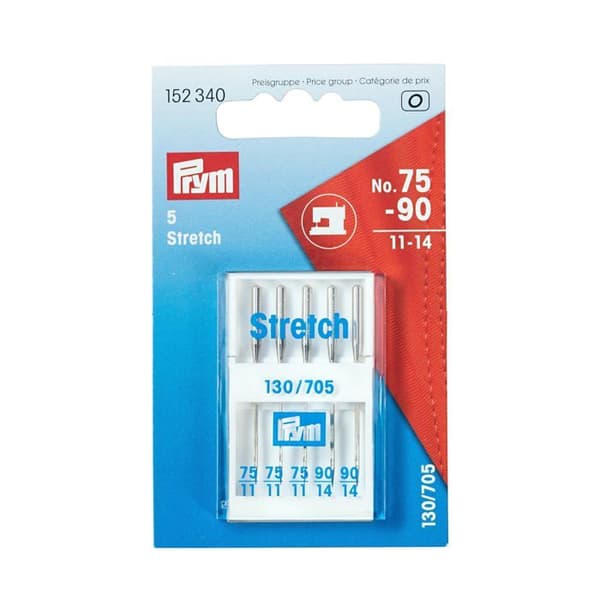 Synål - Prym stoppnål - PRYM152340 - Symaskinsnålar, metall, silver, storlek 75-90