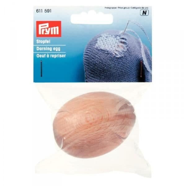 Stoppa ägg - PRYM - Naturligt - Trä - 6x4,5x4 cm - 70 g