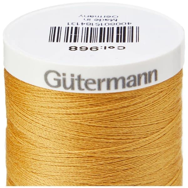 Gutermann - GUT7092390968 - Sy alla Polyestertrådar, 500 Mtr, Jeans Guld (0968 Filter)