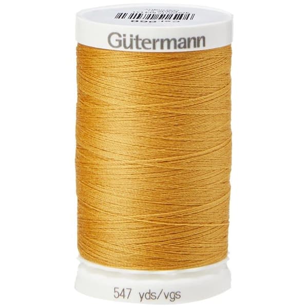 Gutermann - GUT7092390968 - Sy alla Polyestertrådar, 500 Mtr, Jeans Guld (0968 Filter)