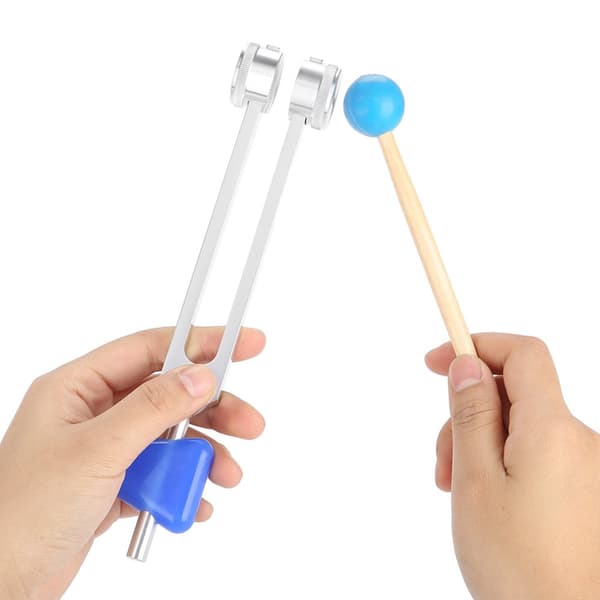 136,1 Hz Stämgaffel i aluminiumlegering Instrumentsats för ljudläkande vibrationsterapiverktyg