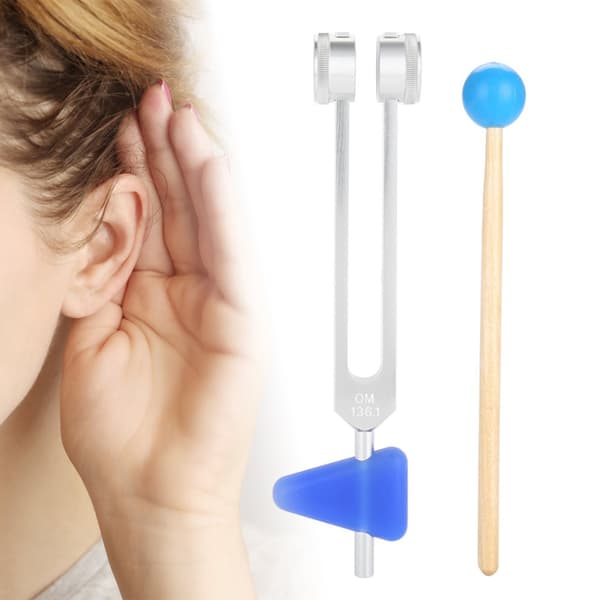 136,1 Hz Stämgaffel i aluminiumlegering Instrumentsats för ljudläkande vibrationsterapiverktyg