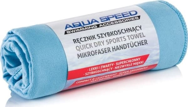 Aqua-Speed mikrofiberhandduk för torkning, platt 7044-02 blå