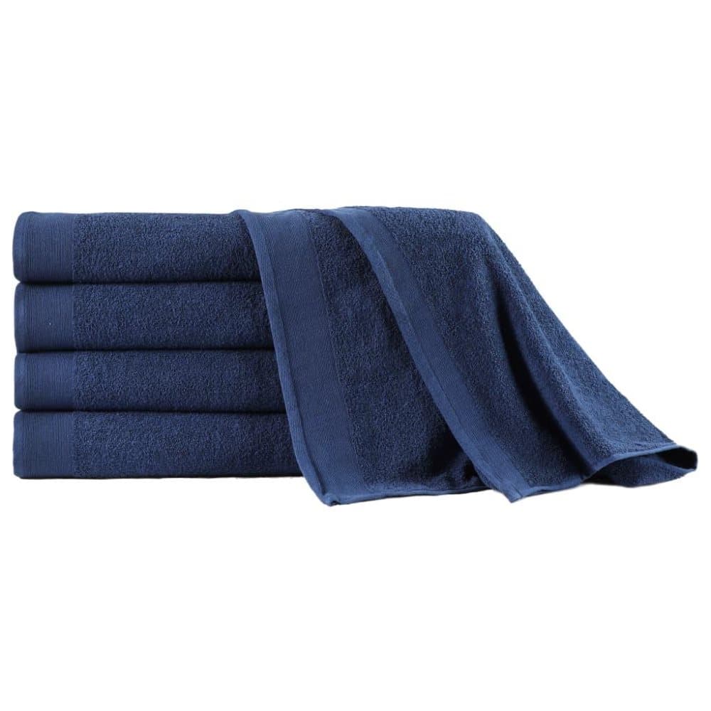 vidaXL Saunapyyhkeet 5 kpl puuvilla 450 g/m² 80x200 cm laivastonsin.