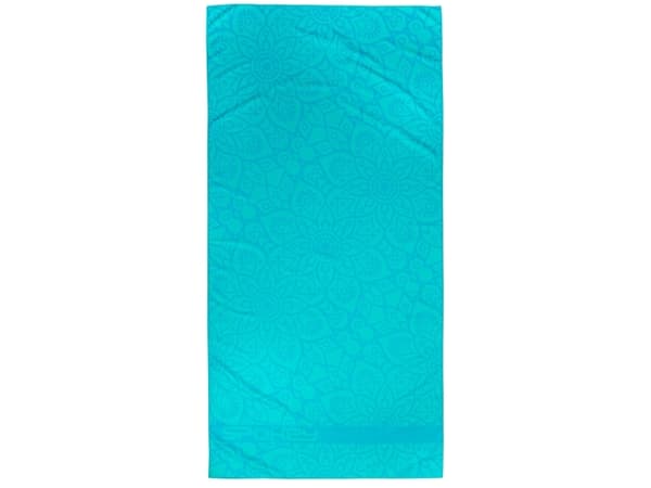 Spokey MANDALA TOWEL, Mönstrad, Blå, Rektangulär, 1 personer, Mikrofiber, Polyamid, Polyester, 80 x 160 cm