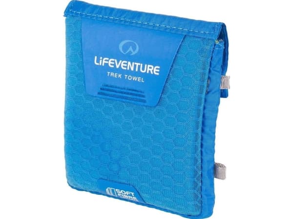 Lifeventure SoftFibre Advance Trek Pocket hurtigtørkende håndkle, blå