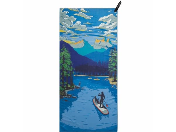 PackTowl 13873, Bild, Blå, Maskintvätt, Rektangulär, 1 personer, Nylon, Polyester