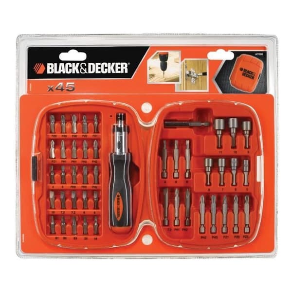 BLACK &amp; DECKER 45-delars skruvmejsel