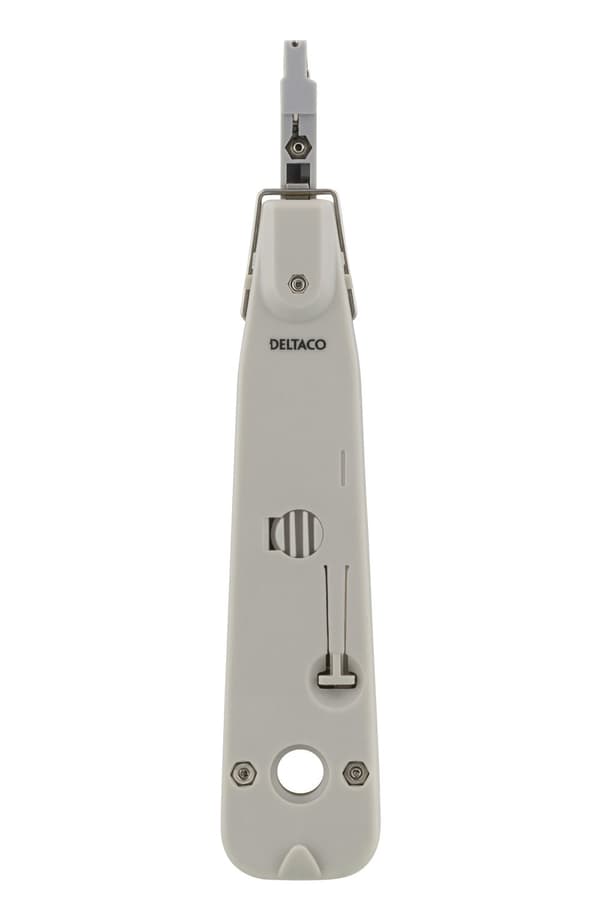 Network cable punchdown tool, Krone LSA, touch sensor, white