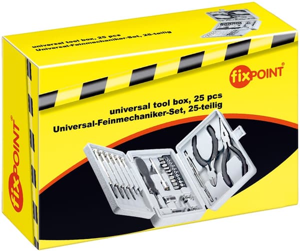 Universal-finmekanikersæt, 25 dele