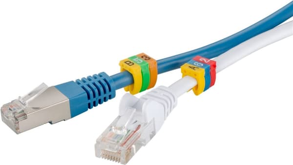 Kabelmerkeklips 'Bokstavene A-C' for kabeldiametere opptil 2,5 mm