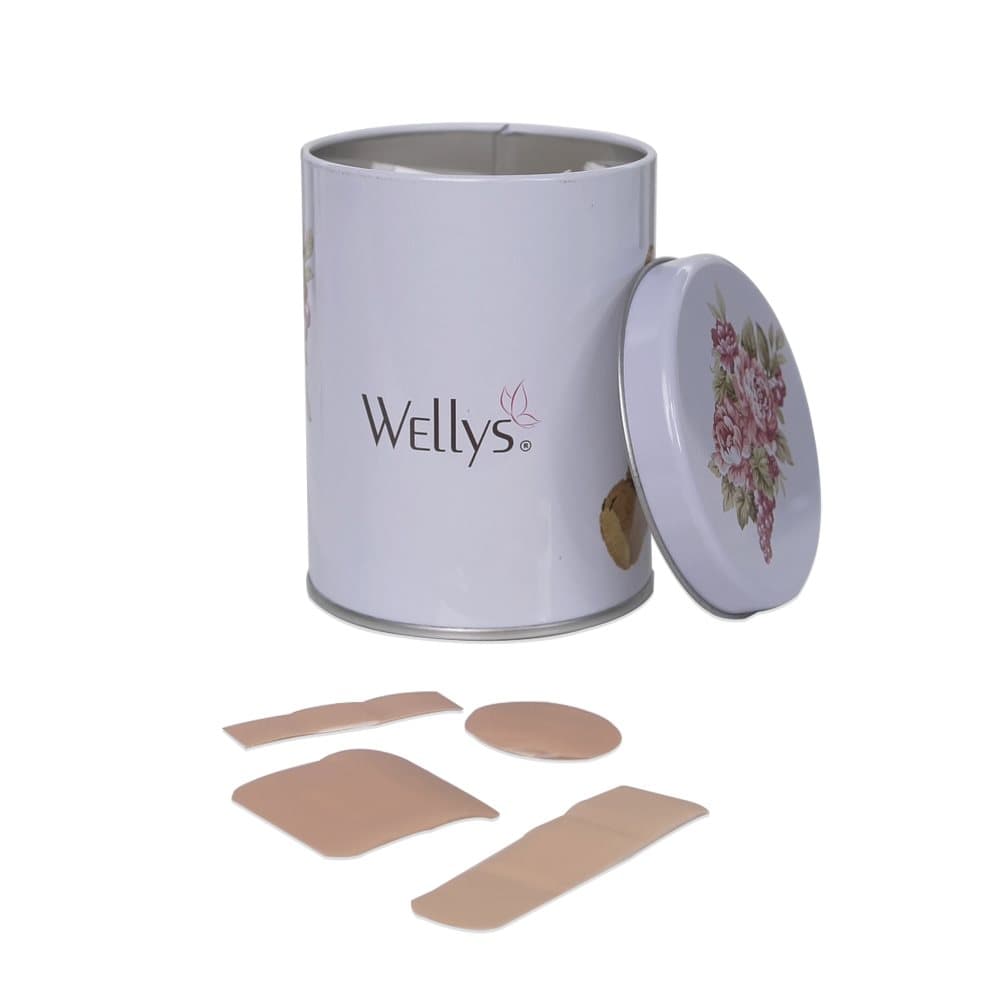 Wellys®GI-120799: 100 stykker sårplaster i metallboks