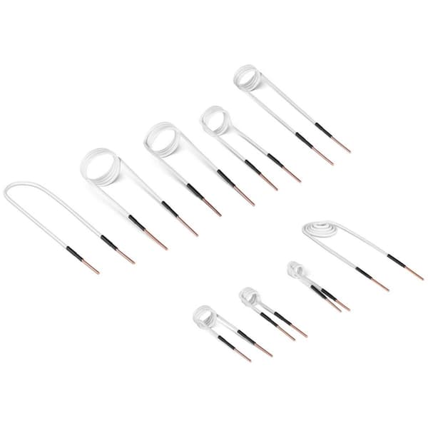 MSW Spolar till induktionsvärmare - 9 spolar - 3-50 mm - Mässing/glasfiber