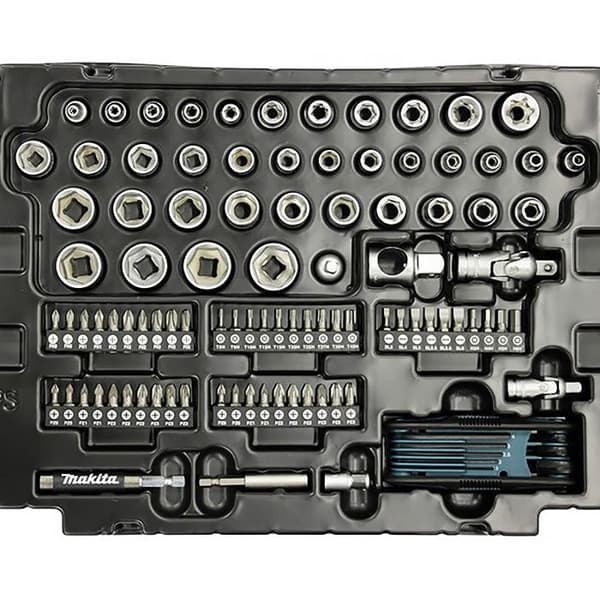Låda med 120 handverktyg - MAKITA - E-08713 - Kromvanadinstål - MAKPAC storlek 1