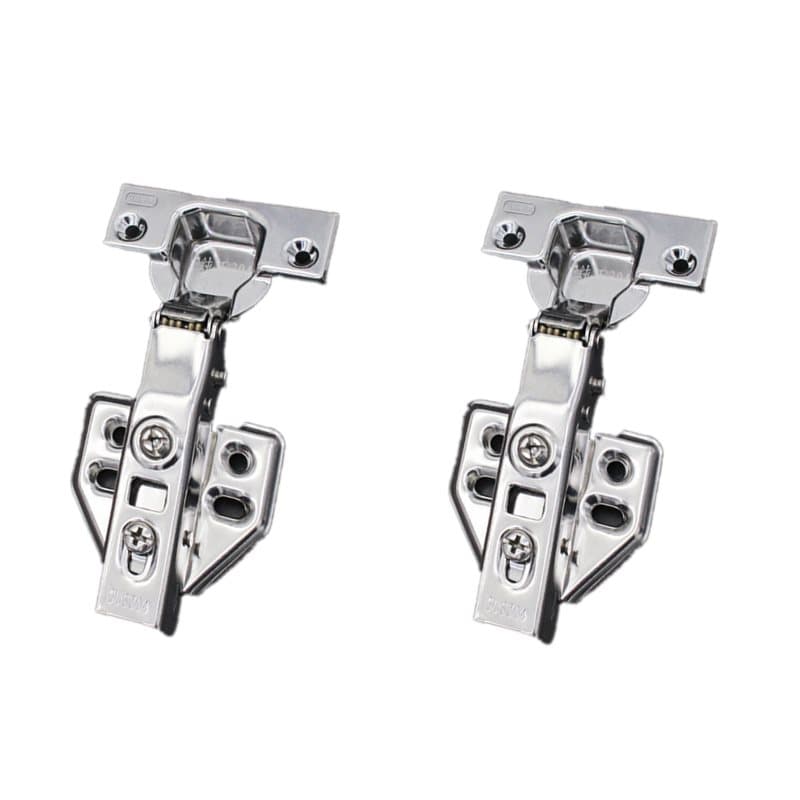 Mjukstängande gångjärn Infällda gångjärn 2-pack Silver