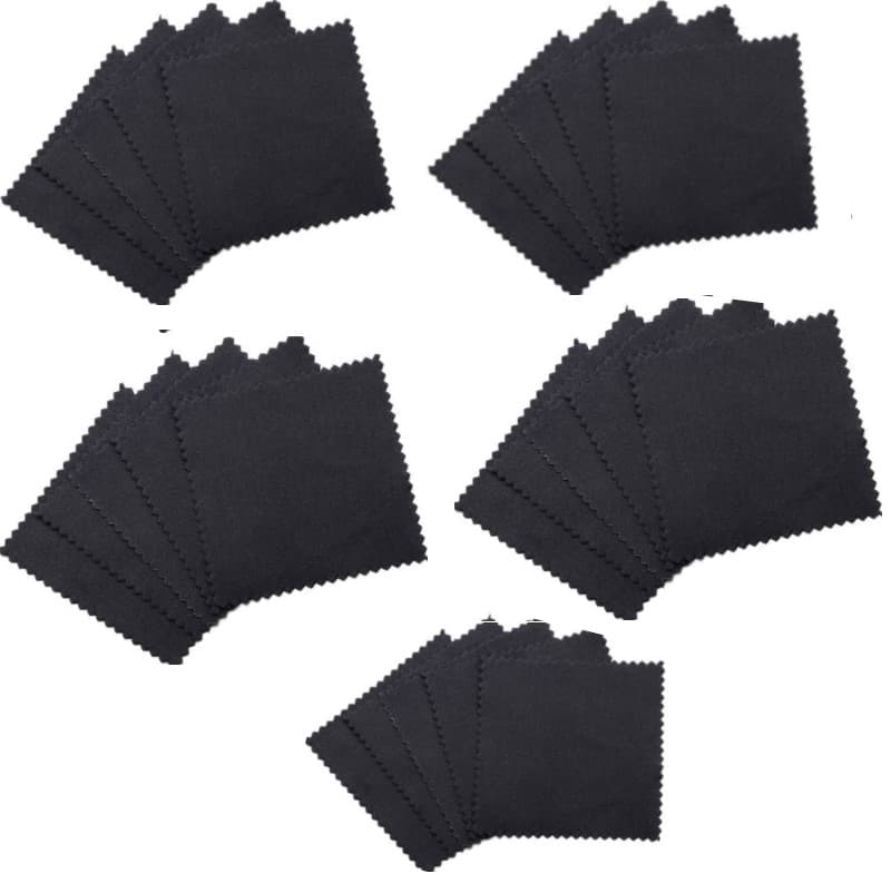 Mikrofiber rengöringskläder 25-pack Svart 17x17 cm