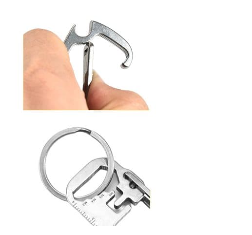 INF Multifunktionell nyckelring flasköppnare M3/M4/M5/M6 Silver