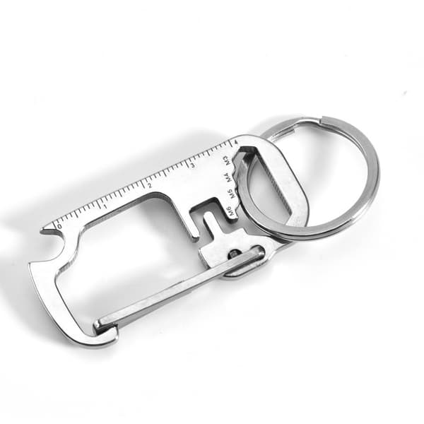 INF Multifunktionell nyckelring flasköppnare M3/M4/M5/M6 Silver