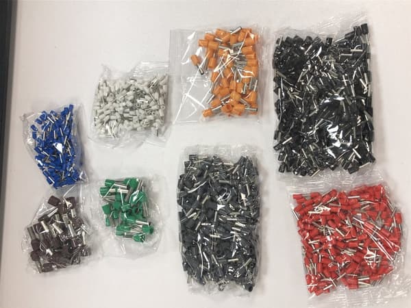 1200 stykker isolert wire end ferrules Sett