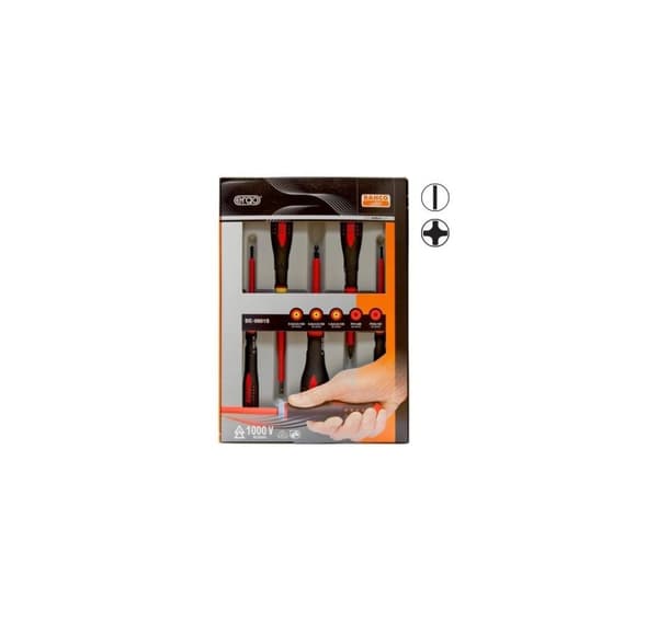 Isoleret skruetrækkersæt ERGO™ 5 stk - SL3,0/4,0/5,5 PH1/2 - 1000V VDE
