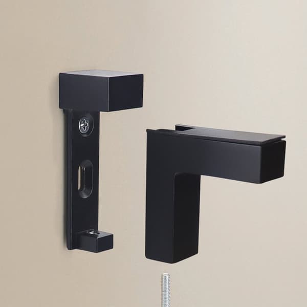 Justerbar hyllebrakett / veggbrakett for hylle 2-pak Sort