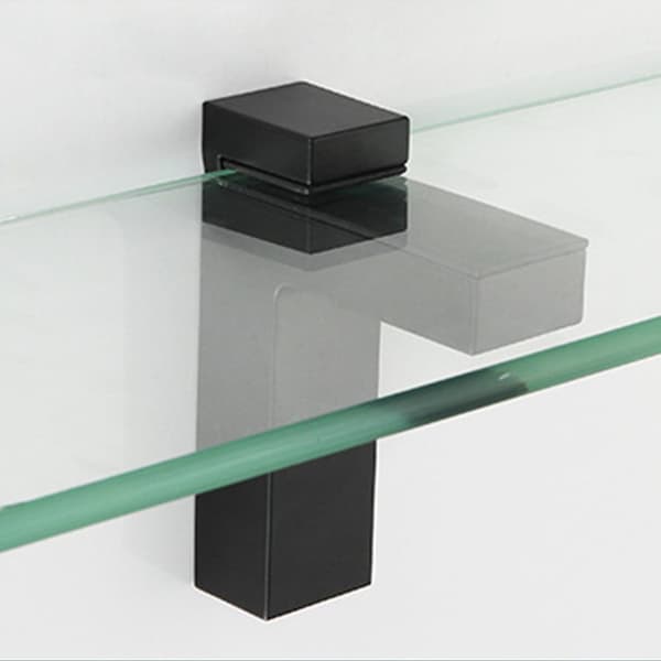 Justerbar hyllebrakett / veggbrakett for hylle 2-pak Sort