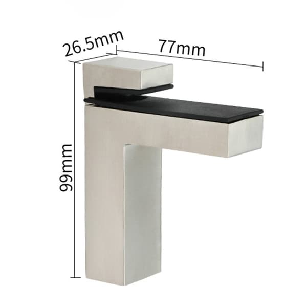 Justerbar hyllebrakett / veggbrakett for hylle 2-pak Sort