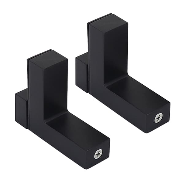 Justerbar hyllebrakett / veggbrakett for hylle 2-pak Sort