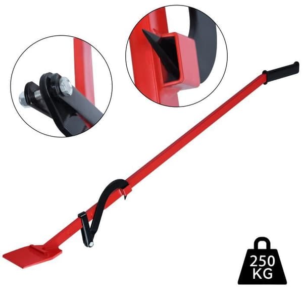 Avverkningsspak - XMTECH - 130cm - Höghållfast stål - Halkfritt handtag - Justerbar krok