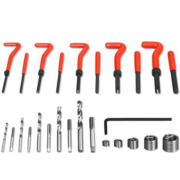 XMTECH 131 delar Gängreparationssats Borrhylsor Typ, Helicoil Tools M5 M6 M8 M10 M12, Gängmotorhylsa voi