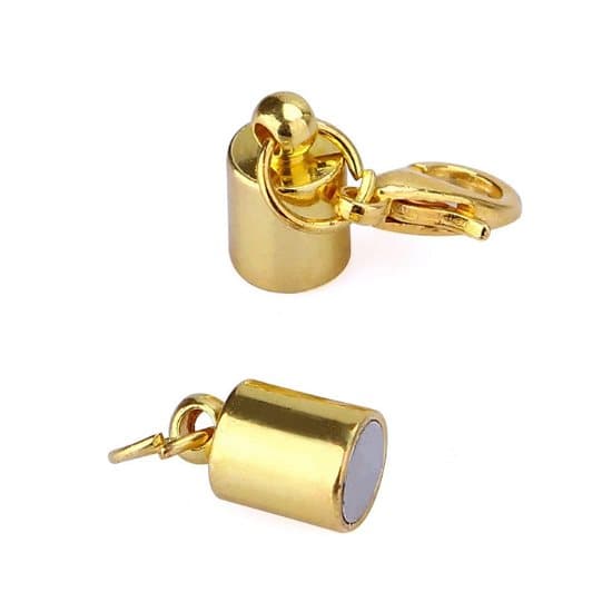 INF 10 Pack magnetiske smykker Connector låse til halskæde armbånd Guld