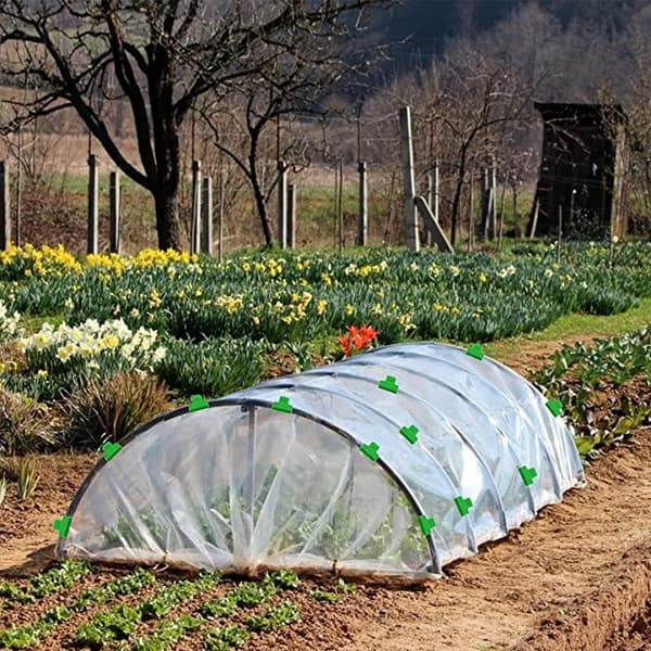 INF Varmehusklemmer Film Række Cover Netting Tunnel Hoop Clip 30-Piece