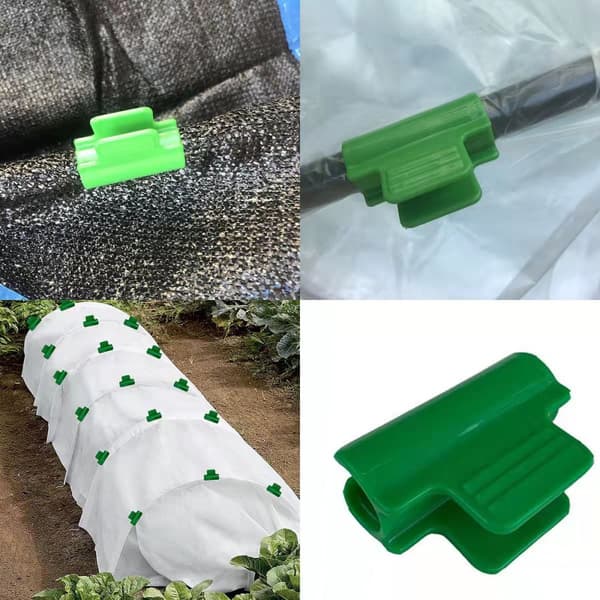 INF Varmehusklemmer Film Række Cover Netting Tunnel Hoop Clip 50-Piece