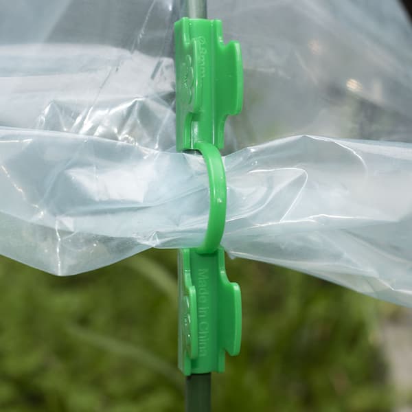INF Varmehus Clamps Film Række Cover Netting Tunnel Hoop Clip 20-Styk