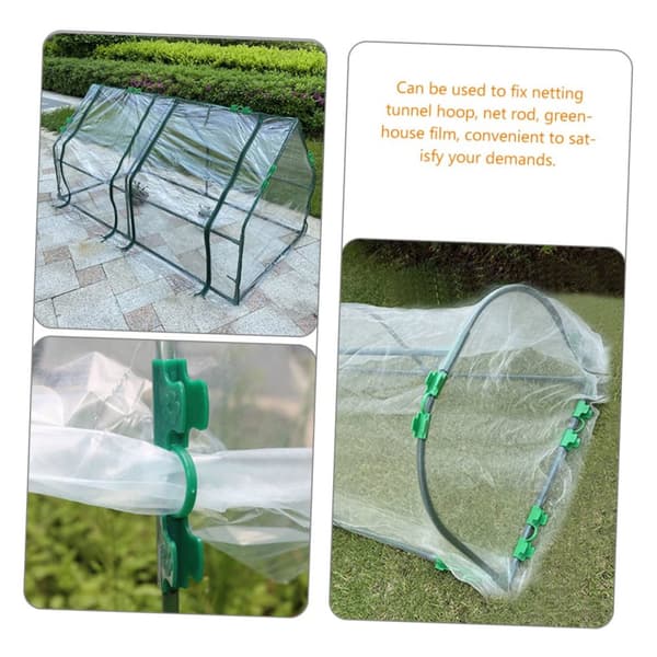 INF Varmehus Clamps Film Række Cover Netting Tunnel Hoop Clip 20-Styk