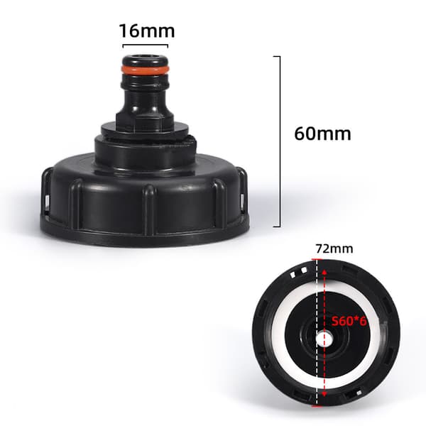 Vandhaneadapter til IBC tank