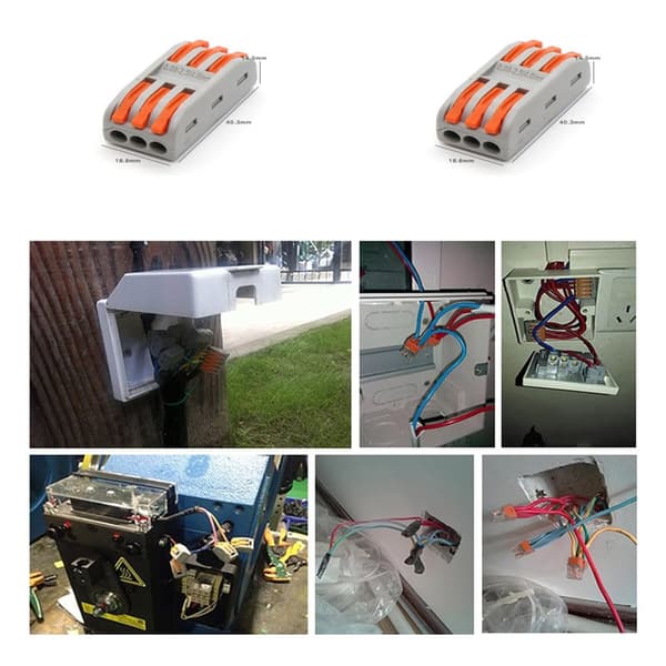 INF 3 i 3 ud hurtigledningskabel Kompakt elektrisk stik