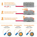 Miniatyrbild 3 av 6: INF 2 In 2 Out Quick Wiring Kabel Kompakt elektrisk kontakt