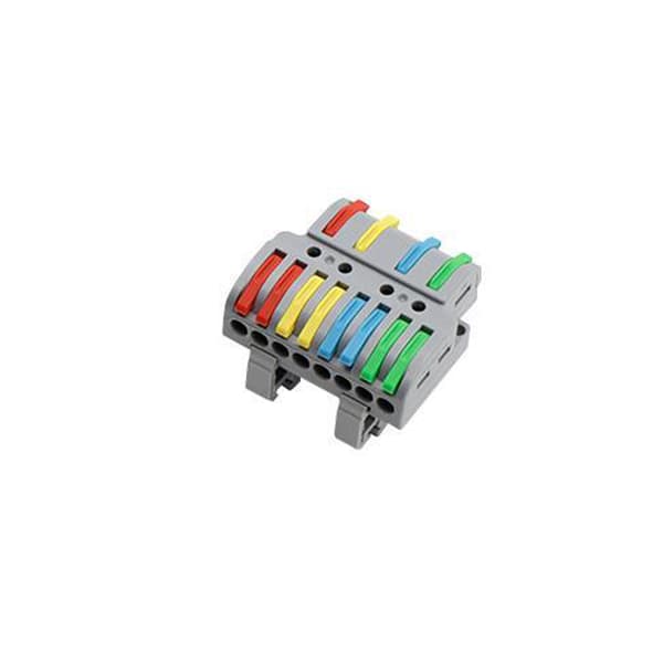 INF Vipu Johdinmutteriliittimet Johdin Kompakti Quick Wiring 4 in 8 Out