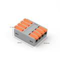 Miniatyrbild 1 av 3: INF 4 In 4 Out Quick Wiring Kabel Kompakt elektrisk kontakt