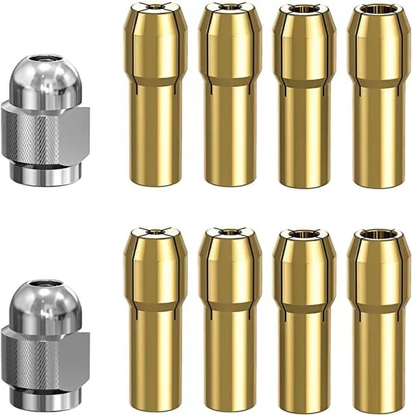 INF 2 Sølv Kobber Gevind Hætte + 8 Kobber Kerne Clips