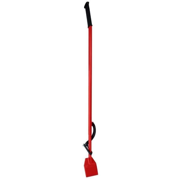 Slaktlyft 130cm - Tung smidd kantlyft med returkrok Gummerat handtag - Belastning 250kg Röd