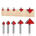 Miniatyrbilde 2 av 5: INF 90° V sporfresebit for trebearbeiding