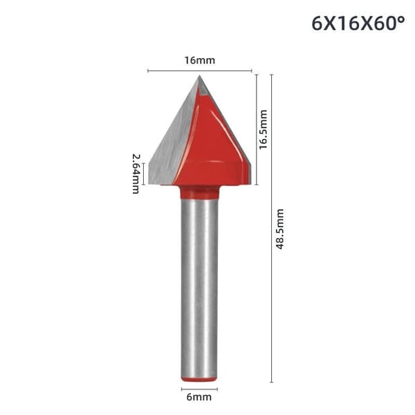 INF 90° V sporfresebit for trebearbeiding