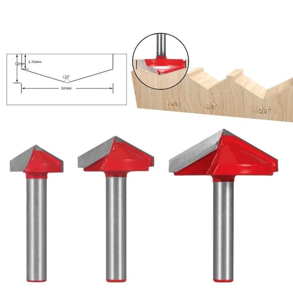 INF 90° V sporfresebit for trebearbeiding