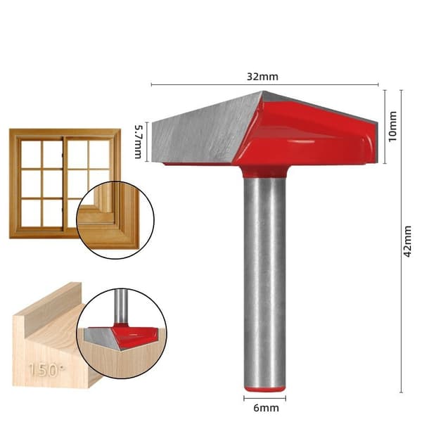 INF 90° V sporfresebit for trebearbeiding